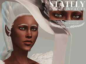 Sims 4 — Stately Eyes by networksims — Realistic eye lenses in 5 standard swatches.