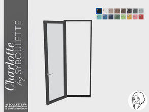 Sims 4 — Charlotte - Charlotte Arch Modern Singledoor open by Syboubou — This are wide opened single door, and function
