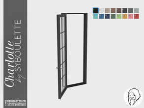 Sims 4 — Charlotte - Arch Single door open by Syboubou — This are wide opened single door, and function as an arch.