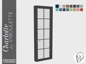 Sims 4 — Charlotte - Single door by Syboubou — This is a single door with classic style.