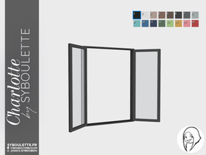 Sims 4 — Charlotte - Modern Double window Open by Syboubou — This is a modern wide opened double window.