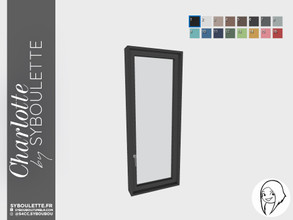 Sims 4 — Charlotte - Modern Single window Closed by Syboubou — This is a modern closed single window.