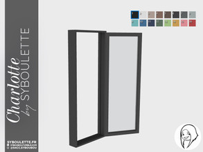 Sims 4 — Charlotte - Modern Single window Open by Syboubou — This is a modern wide opened single window.