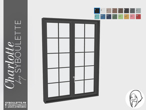Sims 4 — Charlotte - Double window Closed by Syboubou — This is a closed double window.