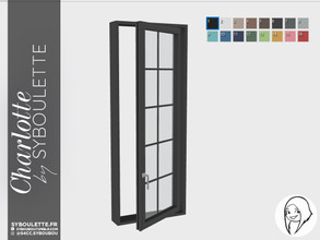 Sims 4 — Charlotte - Single window Half by Syboubou — This is a half opened single window.