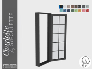 Sims 4 — Charlotte - Single window Open by Syboubou — This is a wide opened single window.