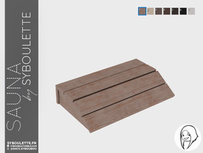 Sims 4 — Sauna - Wood pillow by Syboubou — This is a decor wooden pillow.