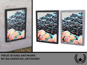 Sims 4 — Fruit Stand Artwork by Silverstar_Artwork — Fruit Stand Artwork by Silverstar_Artwork