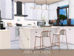Sims 4 — Aria Kitchen by MychQQQ — Value: $ 11,373 Size: 5x6