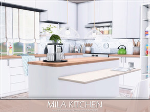 Sims 4 — Mila Kitchen by MychQQQ — Value: $ 25,151 Size: 6x8