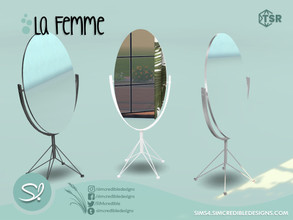 Sims 4 — La Femme Mirror by SIMcredible! — by SIMcredibledesigns.com available at TSR 3 colors variations