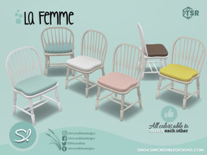 Sims 4 — La Femme Chair by SIMcredible! — by SIMcredibledesigns.com available at TSR 2 colors + variations