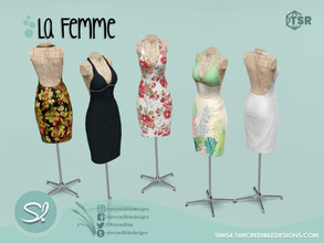 Sims 4 — La Femme Mannequin 2 by SIMcredible! — by SIMcredibledesigns.com available at TSR 7 colors variations