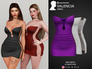 Sims 4 — Valencia (Dress) by Beto_ae0 — Perfect short dress for parties, enjoy it - 14 colors - New Mesh - All Lods - All