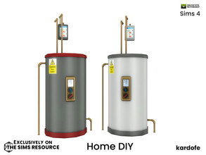 Sims 4 — kardofe_Home DIY_Water heater by kardofe — Water heater, decorative, you can put things on it, in two colour