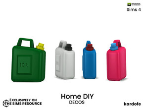 Sims 4 — kardofe_Home DIY_Canister by kardofe — Plastic canister, decorative, in four colour options, decorative