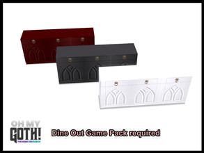 Sims 4 — Oh My Goth Opulent Dining Buffet Console by seimar8 — Maxis match dining buffet console with gothic inspired