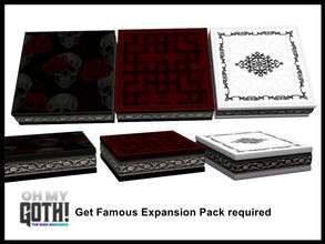 Sims 4 — Oh My Goth Opulent Living Coffee Table by seimar8 — Maxis match gothic inspired coffee table Get Famous