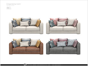 Sims 4 — Freya livingroom - loveseat by Severinka_ — Loveseat with pillows From the set 'Freya living room' Build / Buy