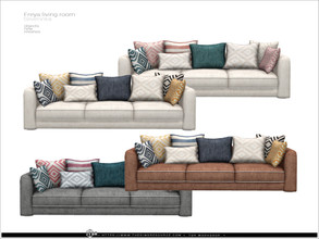 Sims 4 — Freya livingroom - sofa by Severinka_ — Sofa with pillows From the set 'Freya living room' Build / Buy category: