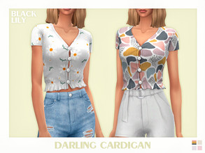Sims 4 — Darling Cardigan by Black_Lily — YA/A/Teen 4 Swatches New item