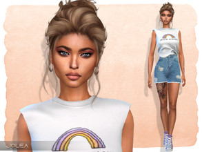 Sims 4 — Emily Parham by Jolea — If you want the Sim to look the same as in the pictures you need to download all the CC
