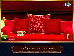 Sims 3 — Danbury Regency Collection Pillows Set by Cashcraft — A group of elegant, designer pillows for the daybed.