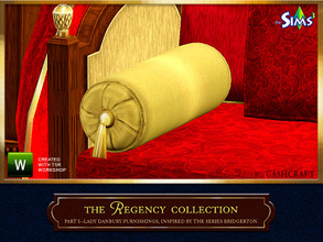 Sims 3 — Danbury Regency Collection Pillow Oblong by Cashcraft — It's a decorative, round oblong pillow for the Danbury