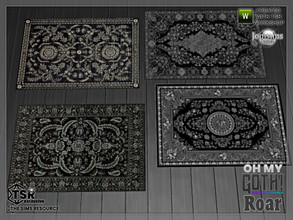 Sims 4 — Oh my Goth Roar bedroom rugs by jomsims — Oh my Goth Roar bedroom rugs