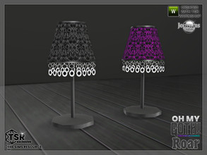 Sims 4 — Oh my Goth Roar bedroom table lamp by jomsims — Oh my Goth Roar bedroom table lamp