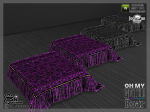 Sims 4 — Oh my Goth Roar blanket bed by jomsims — Oh my Goth Roar blanket bed