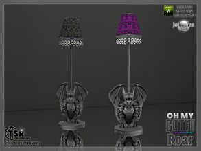 Sims 4 — Oh my Goth Roar floor lamp by jomsims — Oh my Goth Roar floor lamp