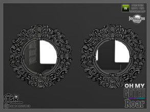 Sims 4 — Oh my Goth Roar wall mirror by jomsims — Oh my Goth Roar wall mirror