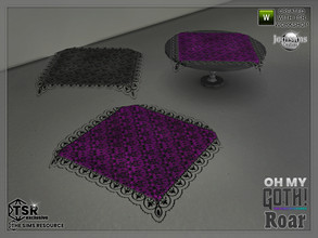 Sims 4 — Oh my Goth Roar living table clothe by jomsims — Oh my Goth Roar living table clothe