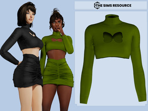 Sims 4 — Irina Top by couquett — Cute top for your sims 11 swatches Custom thumbnail Base game compatible this have all