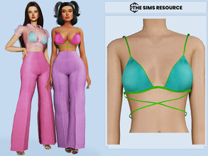 Sims 4 — Jules Bra by couquett — Cute Bra for your sims 16 swatches Custom thumbnail Base game compatible this have all