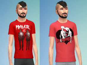 Sims 4 — Paramore Merchandise by tyork — Base Game Shirt (Male) 