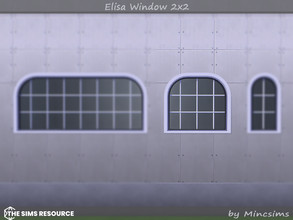 Sims 4 — Elisa Window 2x2 by Mincsims — Basegame Compatible. 8 swatches