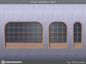 Sims 4 — Elisa Window 2x3 by Mincsims — Basegame Compatible. 8 swatches