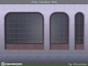 Sims 4 — Elisa Window 4x4 by Mincsims — Basegame Compatible. 8 swatches