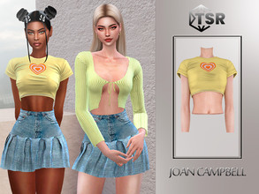 Sims 4 — Greedy Top by Joan_Campbell_Beauty_ — 11 swatches Custom thumbnail Original mesh Hq compatible