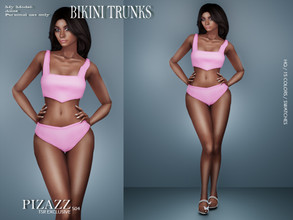 Sims 4 — Bikini Sun Trunks by pizazz — Bikini Trunks for your sims 4 games. Lay around the pool or catch the eyes of