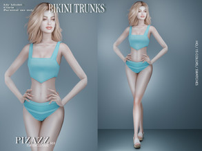 Sims 4 — Bikini Sun Trunks 02 by pizazz — Bikini Trunks for your sims 4 games. Lay around the pool or catch the eyes of