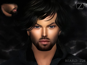 Sims 4 — BEARD Z28 by ZENX — -Base Game -All Age -For Female -11 colors -Works with all of skins -Compatible with HQ mod