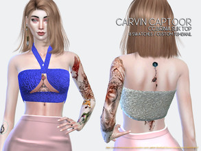 Sims 4 — CC.Brinia Slik Top by carvin_captoor — Created for sims4 Original Mesh All Lod 8 Swatches Don't Recolor And