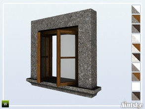 Sims 4 — San Juan Window Dormer02 Open 1x1 by Mutske — Part of the constructionset San Juan. Made by Mutske@TSR.