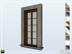 Sims 4 — San Juan Window Middle05 1x1 by Mutske — Part of the constructionset San Juan. Made by Mutske@TSR.