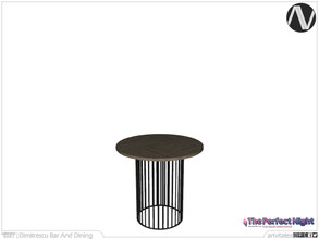 Sims 3 — The Perfect Night | Dimitrescu Dining Table Round by ArtVitalex — Bar And Dining Collection | All rights