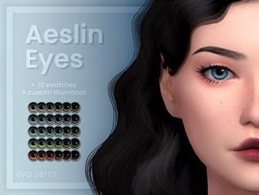 Sims 4 — Aeslin Eyes - Eva Zetta by Eva_Zetta — A set of clear, vibrant eyes for your sims. - Comes with 30 swatches -
