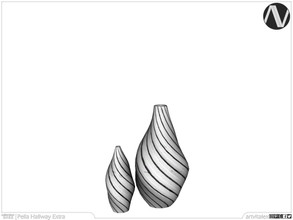 Sims 4 — Pella Double Vases by ArtVitalex — Hallway Collection | All rights reserved | Belong to 2022 ArtVitalex@TSR -
